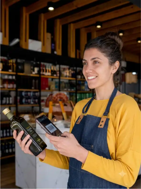 Comerciante atendiendo su tienda — seguro de comercio en Tenerife